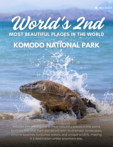 Komodo National Park Ranked 2nd Among The World’s Most Beautiful Places
